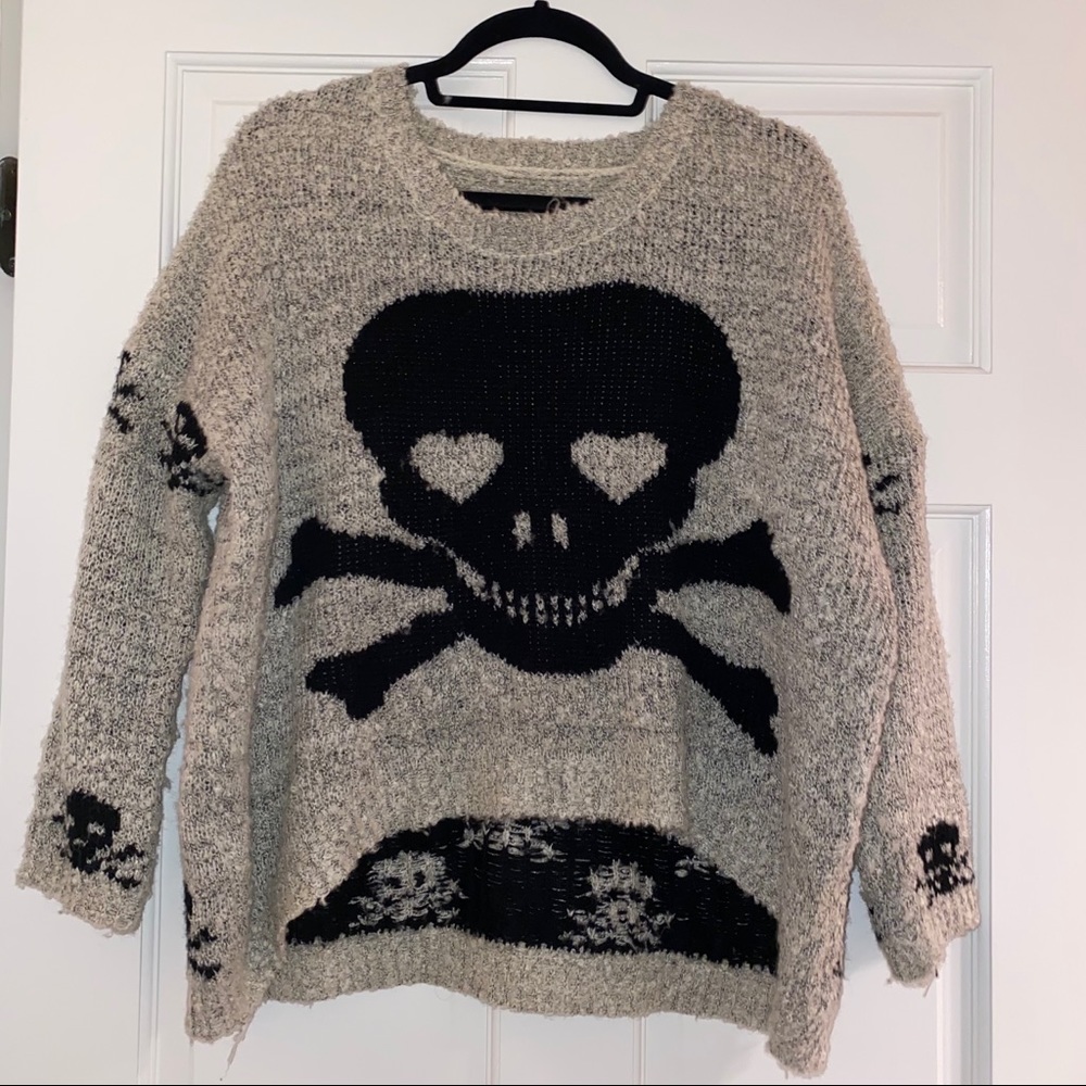 Skull Oversized Sweater